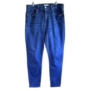 LOFT‎ The Curvy Skinny Jeans Size 12 Dark Wash Women's